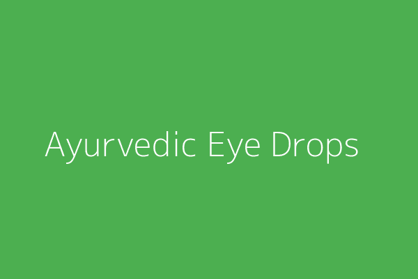 Eye Drops