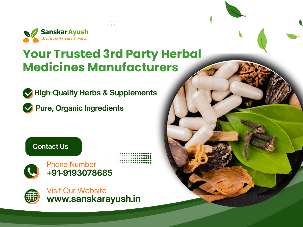 Ayurvedic third party manufacturing