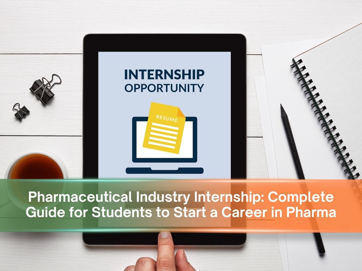 Pharmaceutical Industry Internship training for students in a modern pharma laboratory